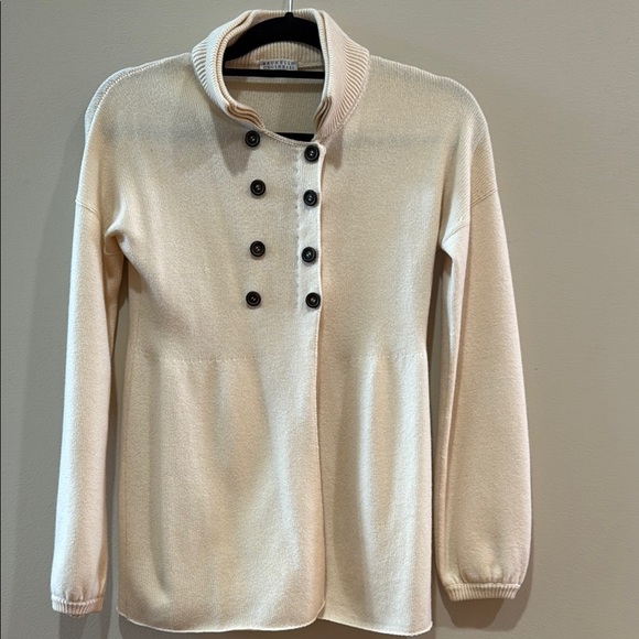 Brunello Cucinelli Ivory Knit Sweater - Picture 1 of 3